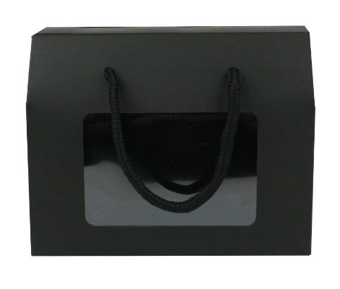BLACK CRAFT BAG HANDLE 20x15x11cm