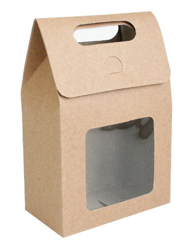 BROWN GIFT BAG 27 cm x 16 cm x 9 cm