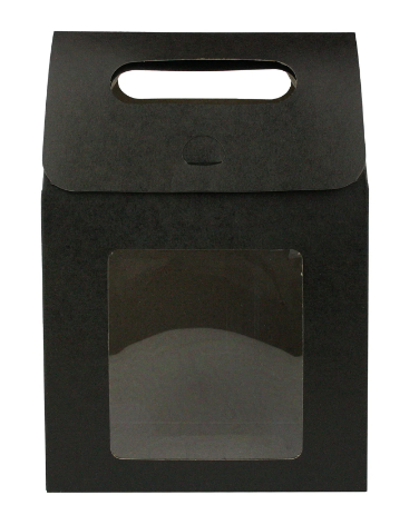 BLACK GIFT BAG  19.5x13.5x8 cm