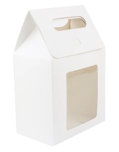 WHITE GIFT BAG 27 cm x 16 cm x 9 cm