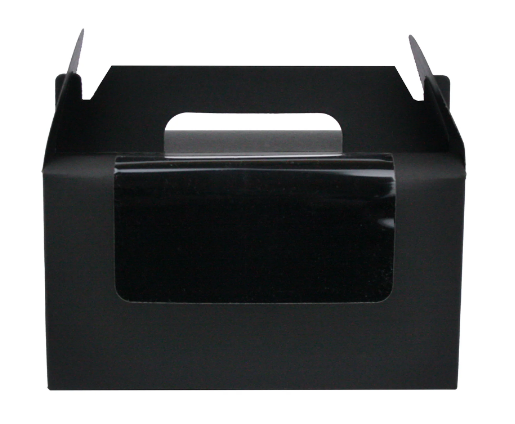 BLACK GIFT WITH CARRY HANDLE 9x9x16cm