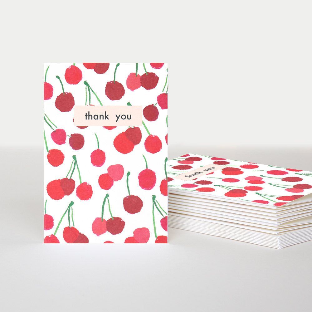 CHERRIES THANK YOU CARD & ENV