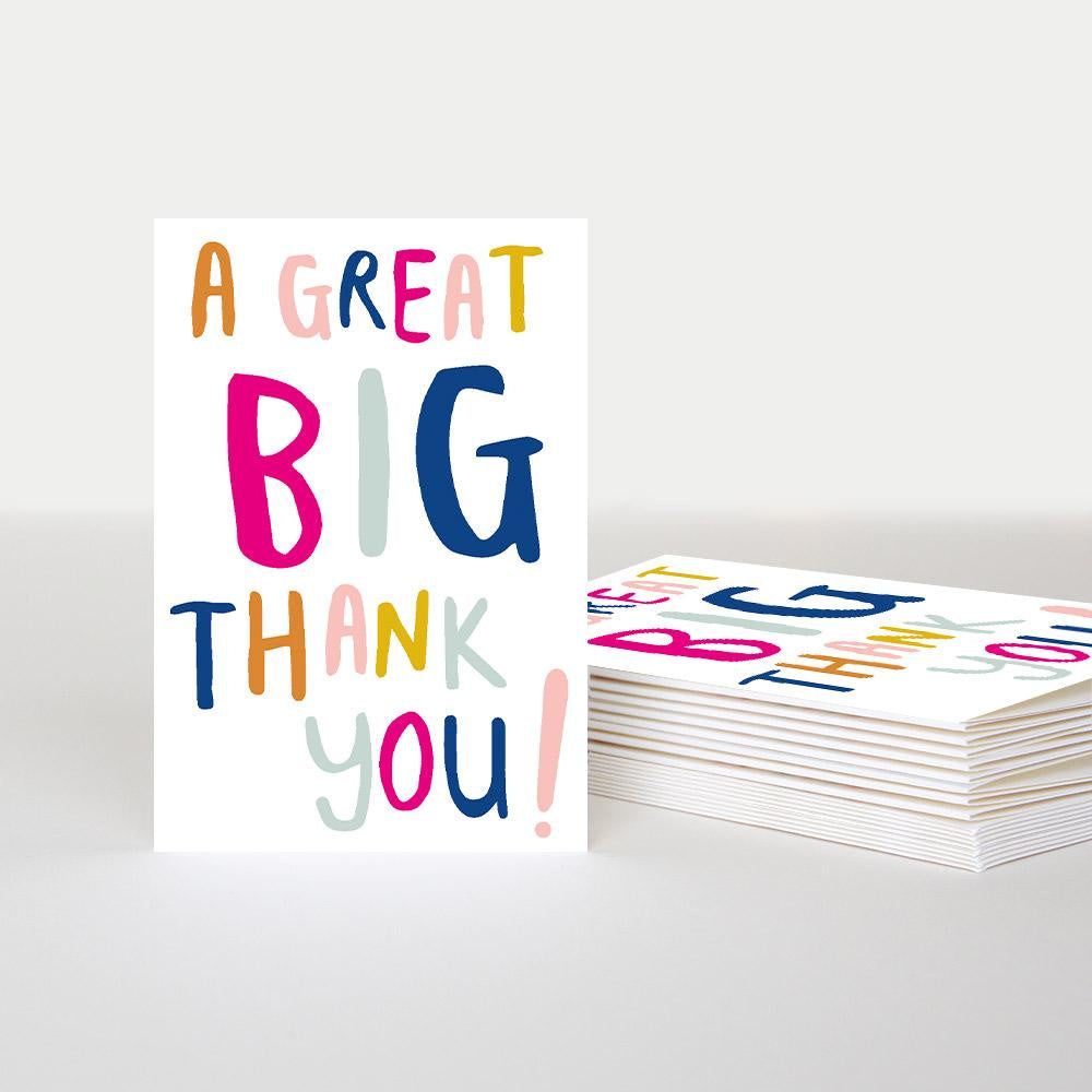 A GREAT BIG THANK YOU CARD & ENV
