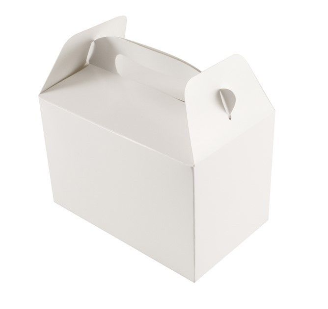 WHITE/YELLOW PARTY BOXES 6pcs