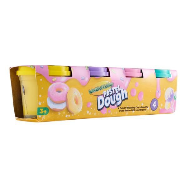 Woc 4 Play Dough & Mould Lid - Pastel