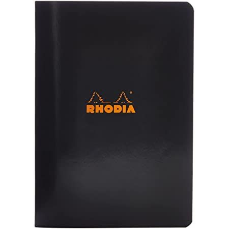 Rhodia sq BLACK stapled notebook