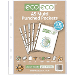 A5 100 Multi Punched Pockets
