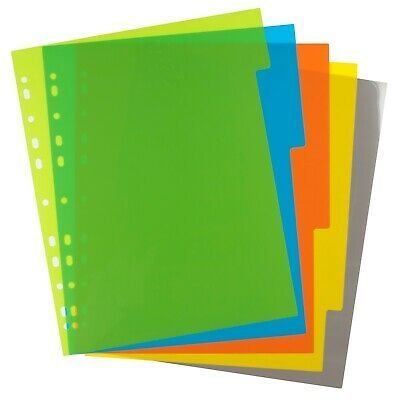 A4 5 Wide Index File Dividers