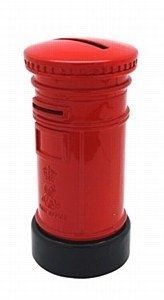 Post Box Box Die Cast Money Box 11cm