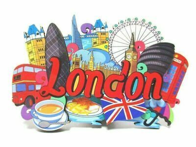London Colourful Wooden Magnet 71782
