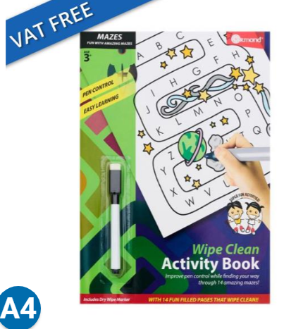 mazes wipe Clean Activity Book