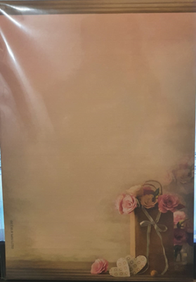 15X20 PINK ROSE HEAT PAPERS
