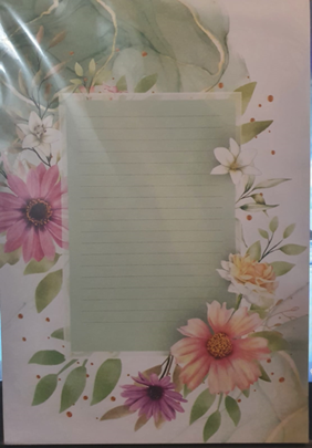 15X20 LIGHT GREEN FLOWER PAPERS
