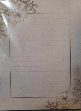 15X20 GOLD FLOWER PAPERS