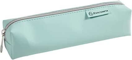 Pencil case square PU 4col ass Aquarel