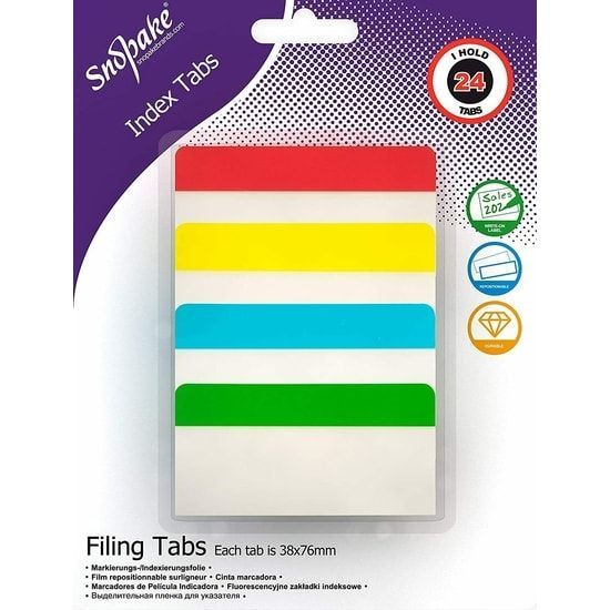 Index Tabs 38x76mm 4x6 sheets per col