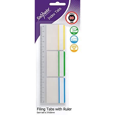 Index Tab&ruler 37x50mm 3x10sheets col
