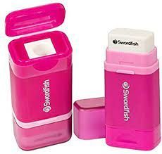 Sharpener & Eraser Combo Blister Pink
