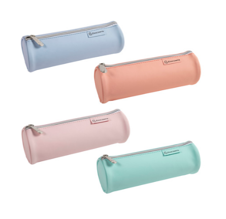 Pencil case round PU Aquarel - 52570E