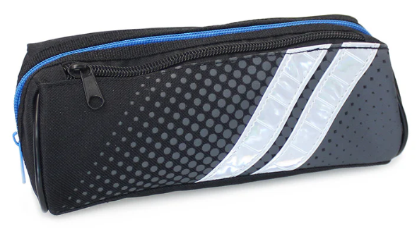 Sport White 2 Stripe Pencil Case