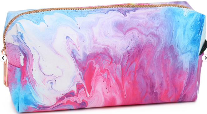 Pink Marble Pencil Case