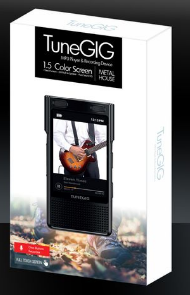 TuneGIG MP3 NO SD CARD 1.5 screen