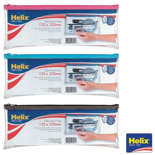 LONG CLEAR PENCIL CASE