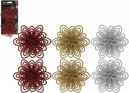 Plastic Clip On Flower Set Of 2 10CM