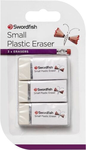 Swordfish Small Soft Eraser 40279 pkt 3