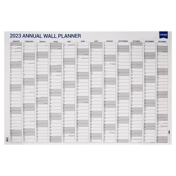 2023 Concept Annual Wall Planner