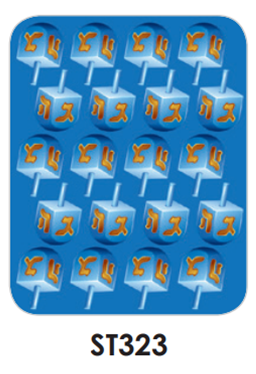 CHANUKAH STICKERS 6 SHEETS ST323