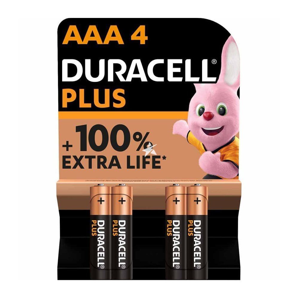 DURACELL BATT PLUS AAA PKT 4