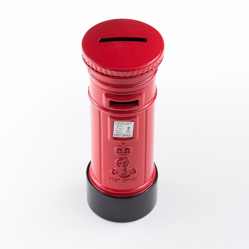 Red Post Box Money Box
