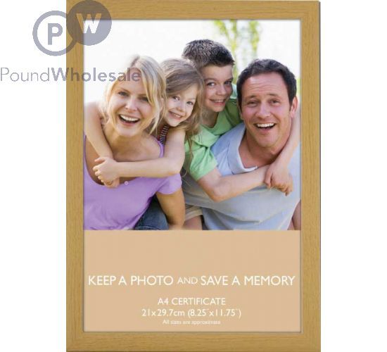 A4 FRAME WOOD LOOK