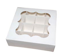 Large White window section boxes 18x18