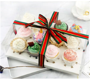 Clear cupcake box ( 12 hold )