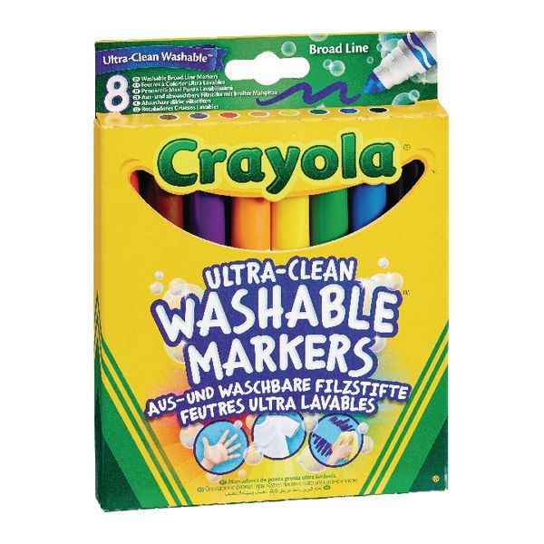 CRAYOLA WASHABLE MARKERS X8
