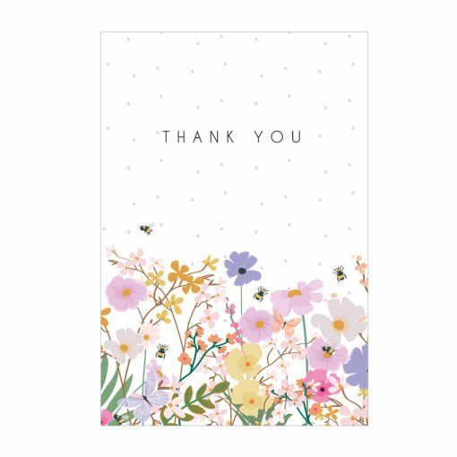 Thank you Meadow Stationery Pack 8