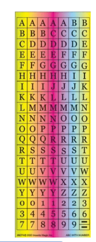 6074 ABC Square Stickers
