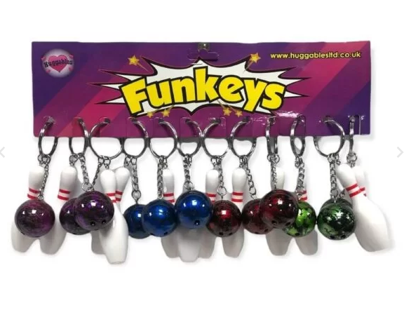 Keyring – Bowling Pin & Ball (Metal)