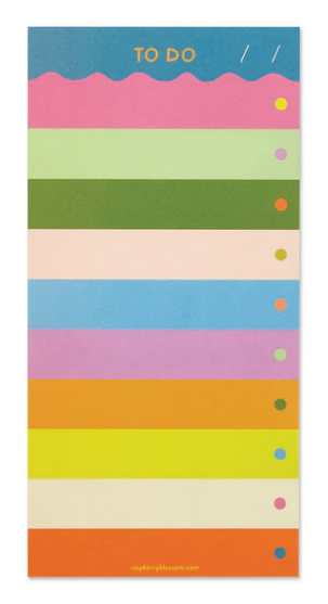 Rainbow Wave List Pad with Magnet