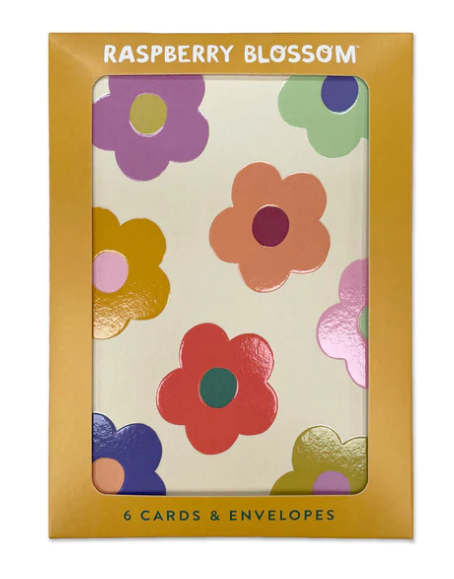 Floral Blank card set with 3 of each des