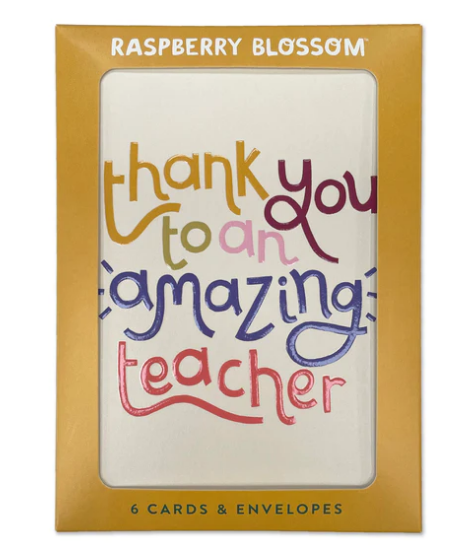 Colourful typographic Thank you to an a