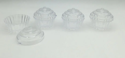 6pk 6x5cm ice cream tub with lid