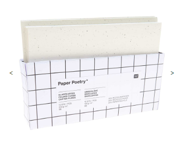 Card set B6, recycled paper ivory, 10