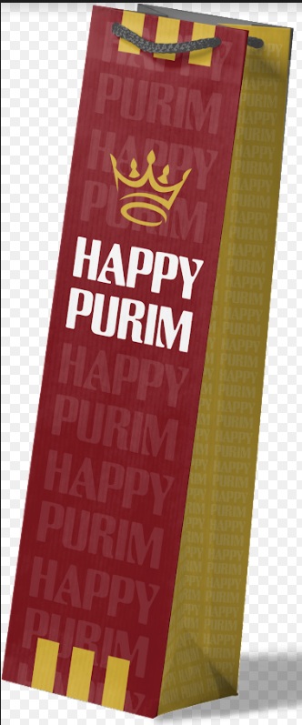 HAPPY PURIM WINE BAG 71202