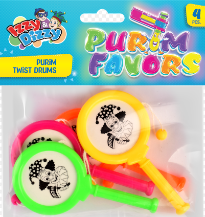 Purim Twist Drums x4