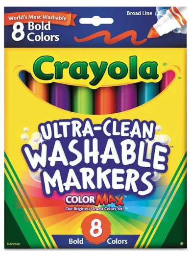 Crayola Ultra-Clean 8 Washable Markers