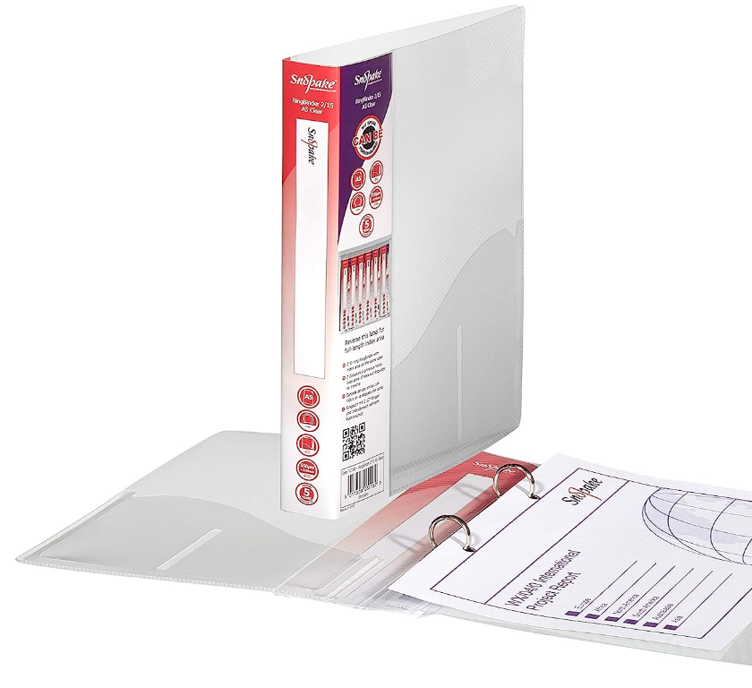 Snopake Superline (A5) Polypropylene Rin