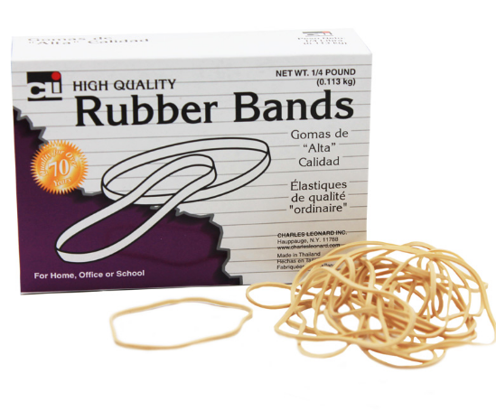 RB12/Nat/25 - No.12 Rubber Bands - 25gm